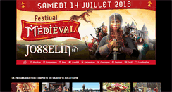 Desktop Screenshot of medieval-josselin.com